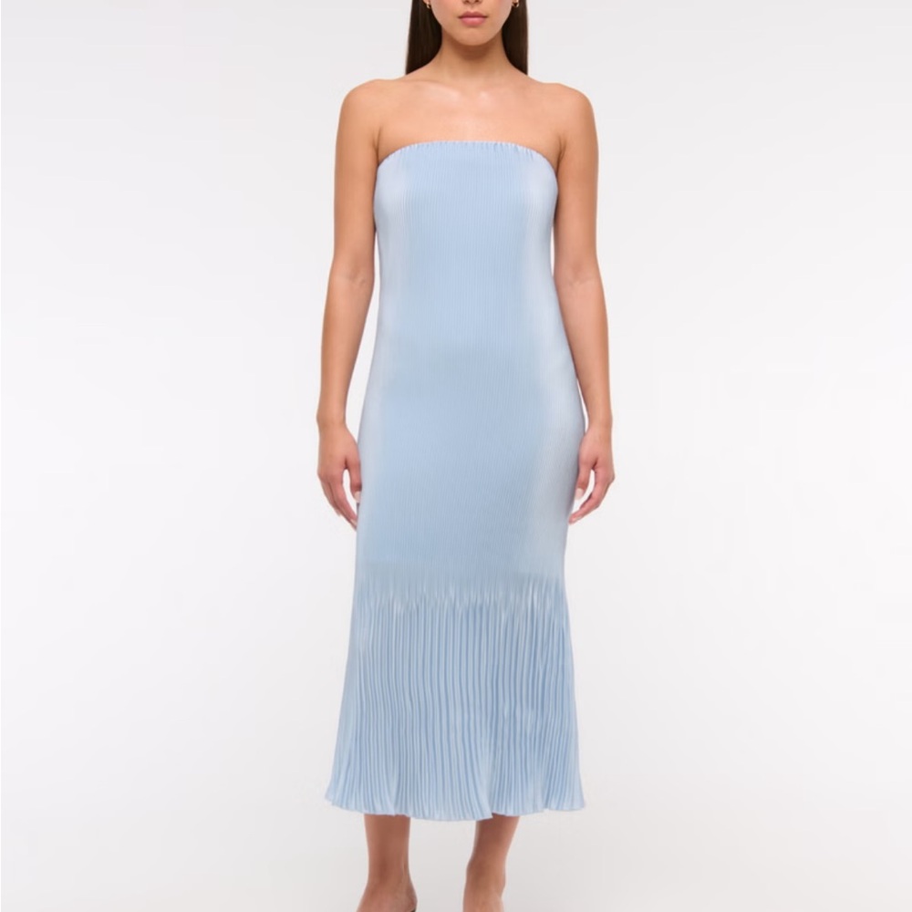 Abercrombie & Fitch Green Strapless Dress - Picture 2 of 4